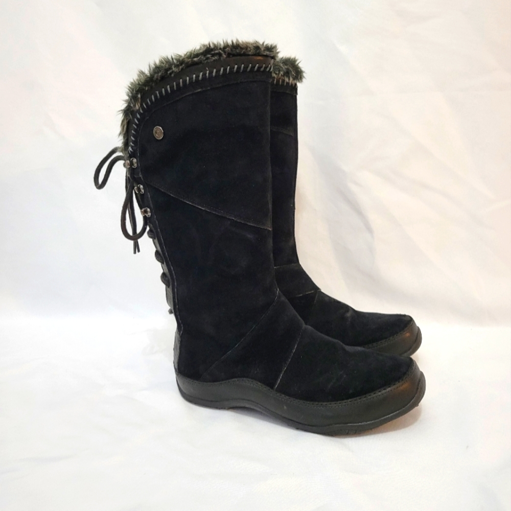 The North Face Janey Black Suede Womens Boots Size 6.5